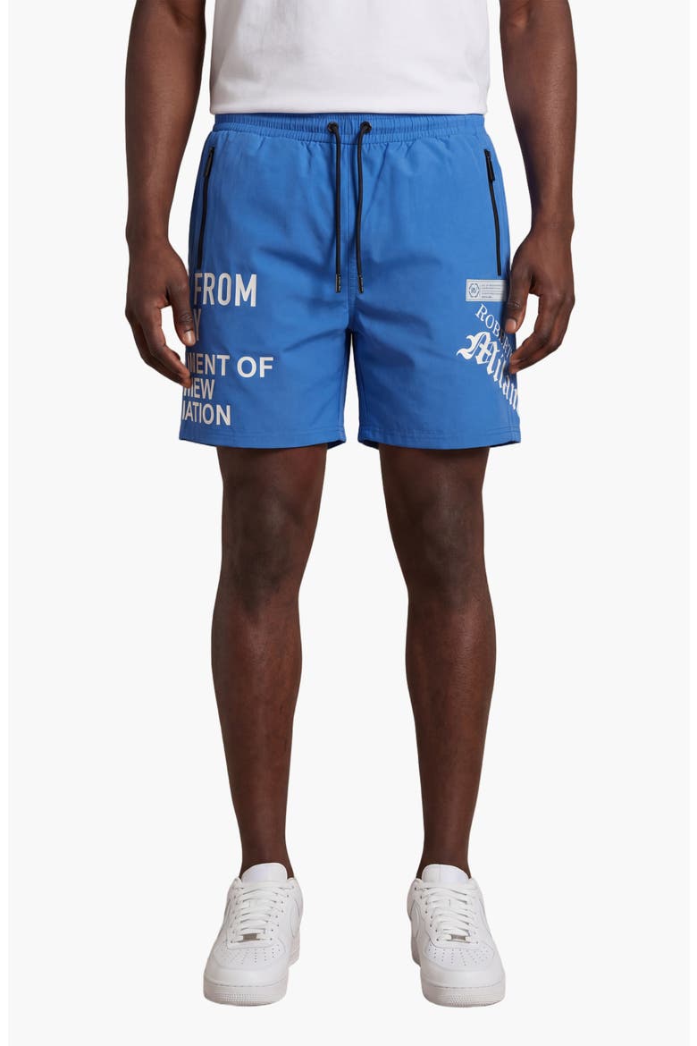 All Over Swim Trunks, Main, color, Blue