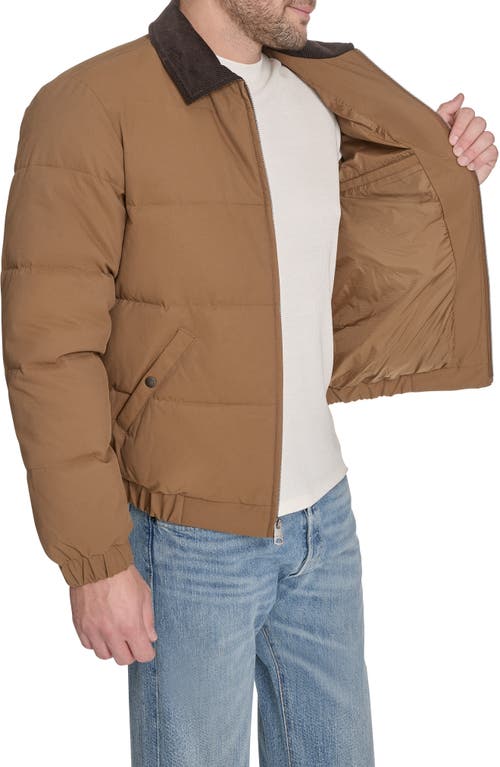 Levi's Corduroy Collar Midweight Quilted Jacket In Brown