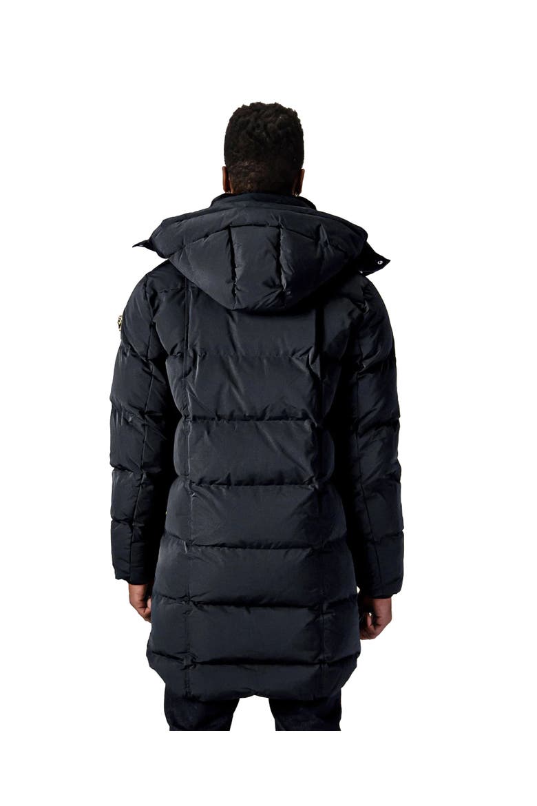 Men's Penguin Long Length Quilted Coat, Alternate, color, BLACK DIAMOND