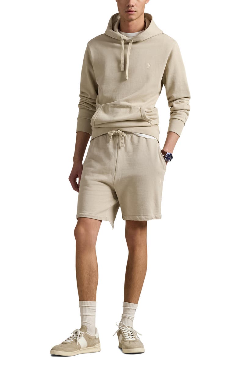 Polo Ralph Lauren French Terry Sweat Shorts, Alternate, color, Stoneware Grey