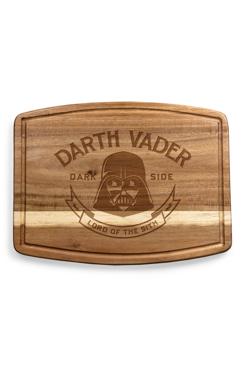 Star Wars™ Darth Vader Ovale Acacia Cutting Board, Main, color, BROWN/DARTH