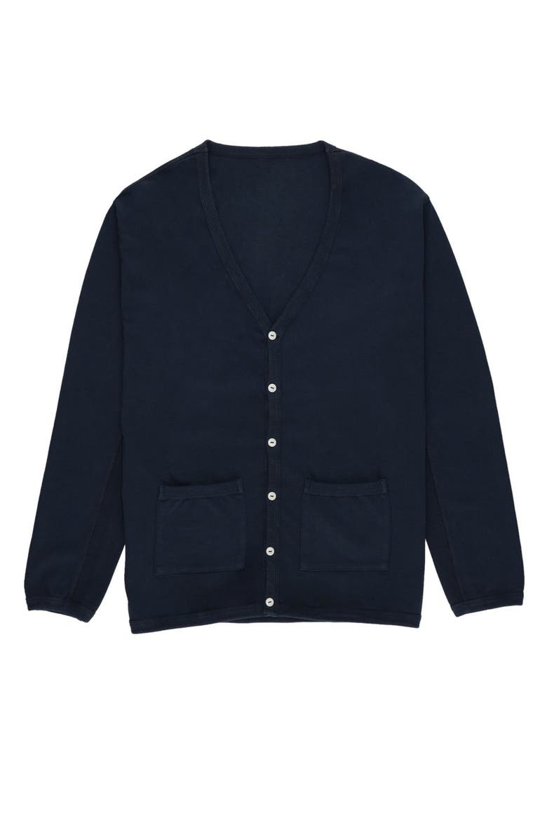 Cardy Cotton Knit Cardigan, Main, color, BLUE