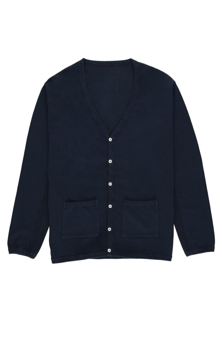 Fortela Cardy Cotton Knit Cardigan, Main, color, Blue