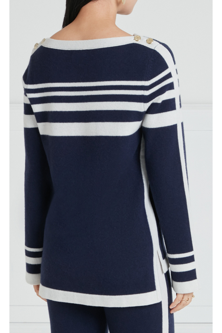 Bretton Knit Top, Alternate, color, Navy