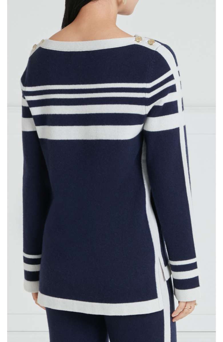 Temperley London Bretton Knit Top, Alternate, color, Navy