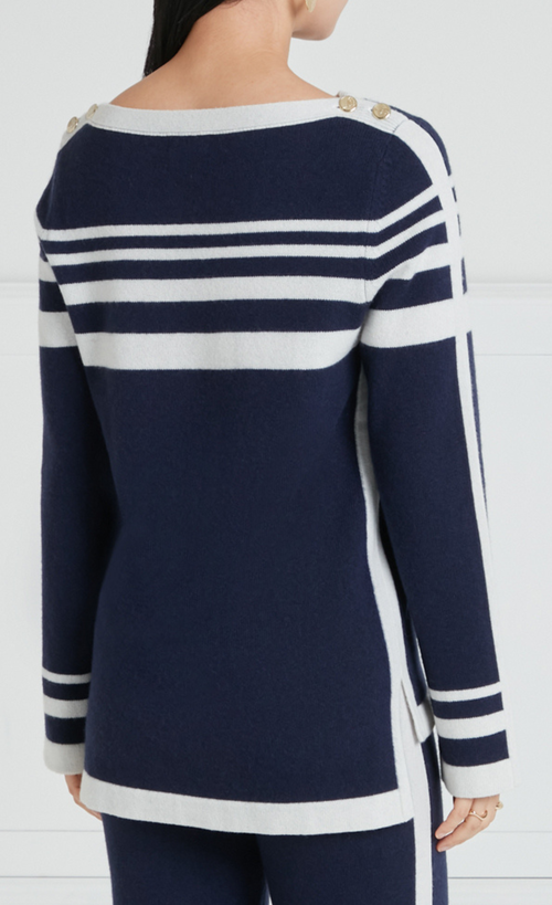 Temperley London Bretton Knit Top In Blue