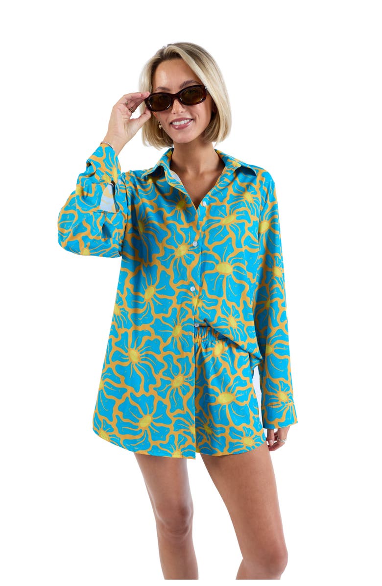 Kenny Flowers The 1979 - Ladies Resort Shorts, Alternate, color, Teal