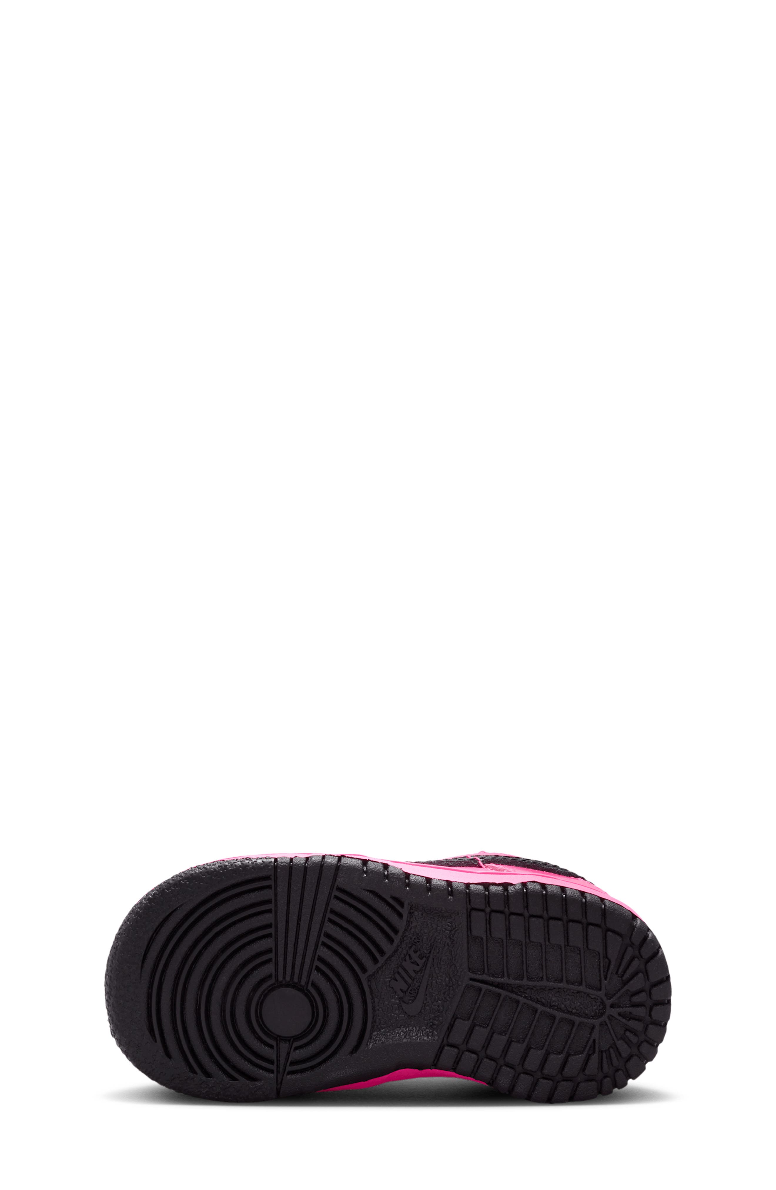 Nike Kids' Dunk Low SE Basketball Sneaker, Alternate, color, Pink Blast/ Pink Blast/ Black
