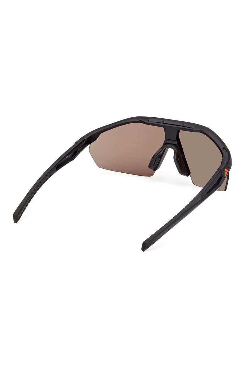 00mm Shield Sunglasses, Alternate, color, MATTE BLACK / ROVIEX MIRROR