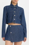 Good American Cropped Denim Jacket