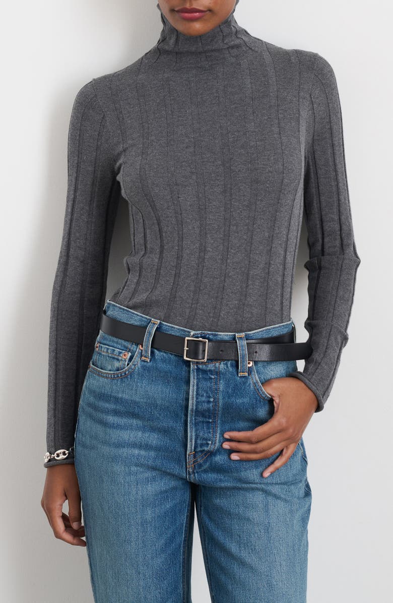 Alex Mill Payton Cotton & Cashmere Mock Neck Knit Top, Main, color, 