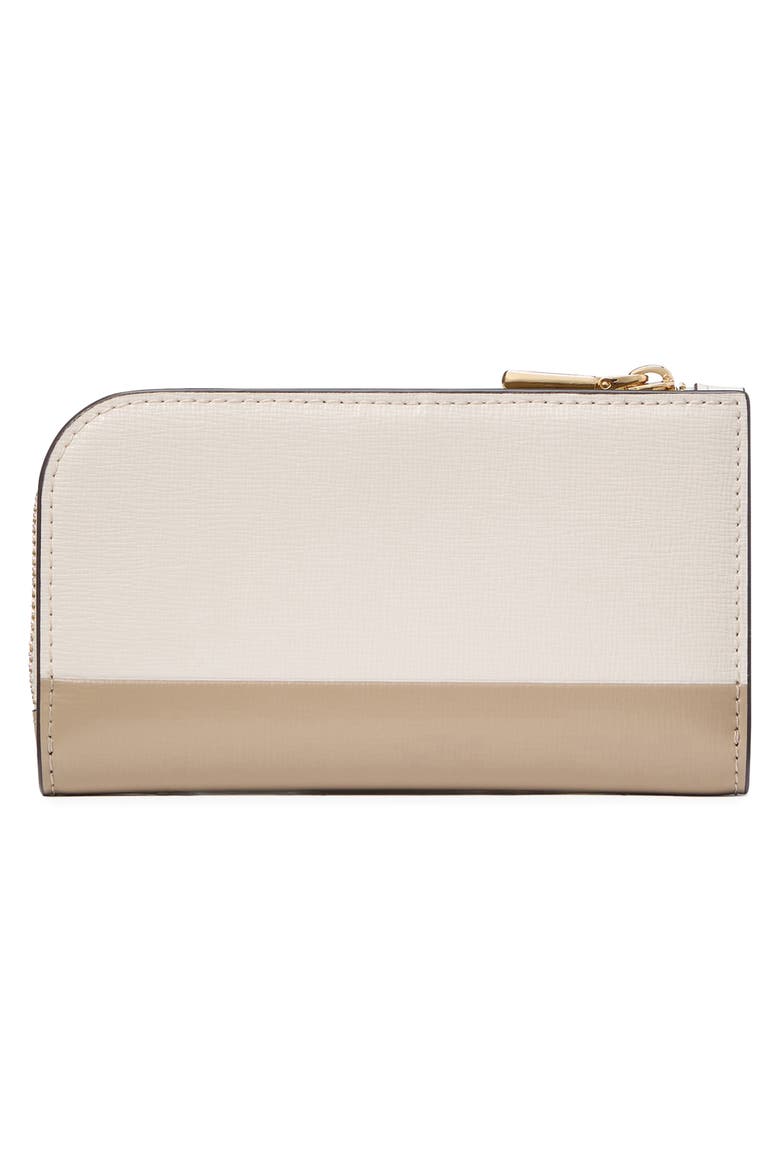 devin colorblock saffiano leather bifold wallet, Alternate, color, TIMELESS TAUPE MULTI
