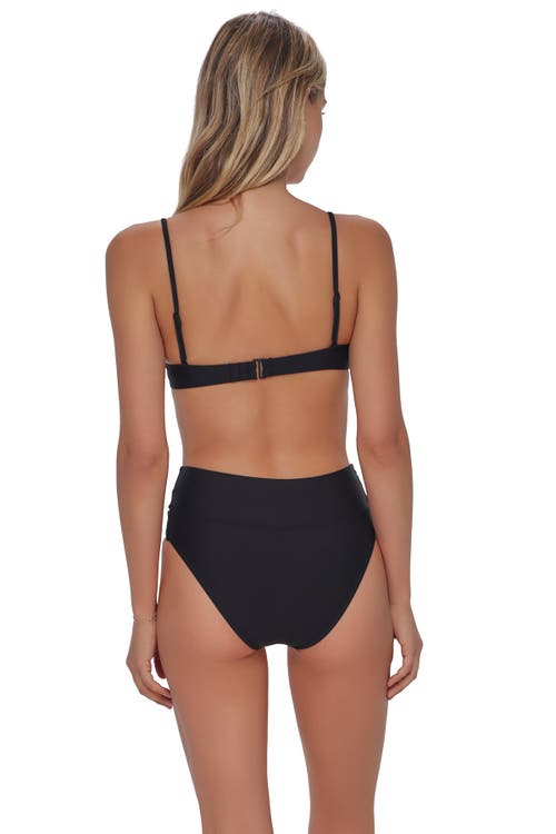 Swim Systems Laura Fold Over Bikini Swim Bottoms In Black