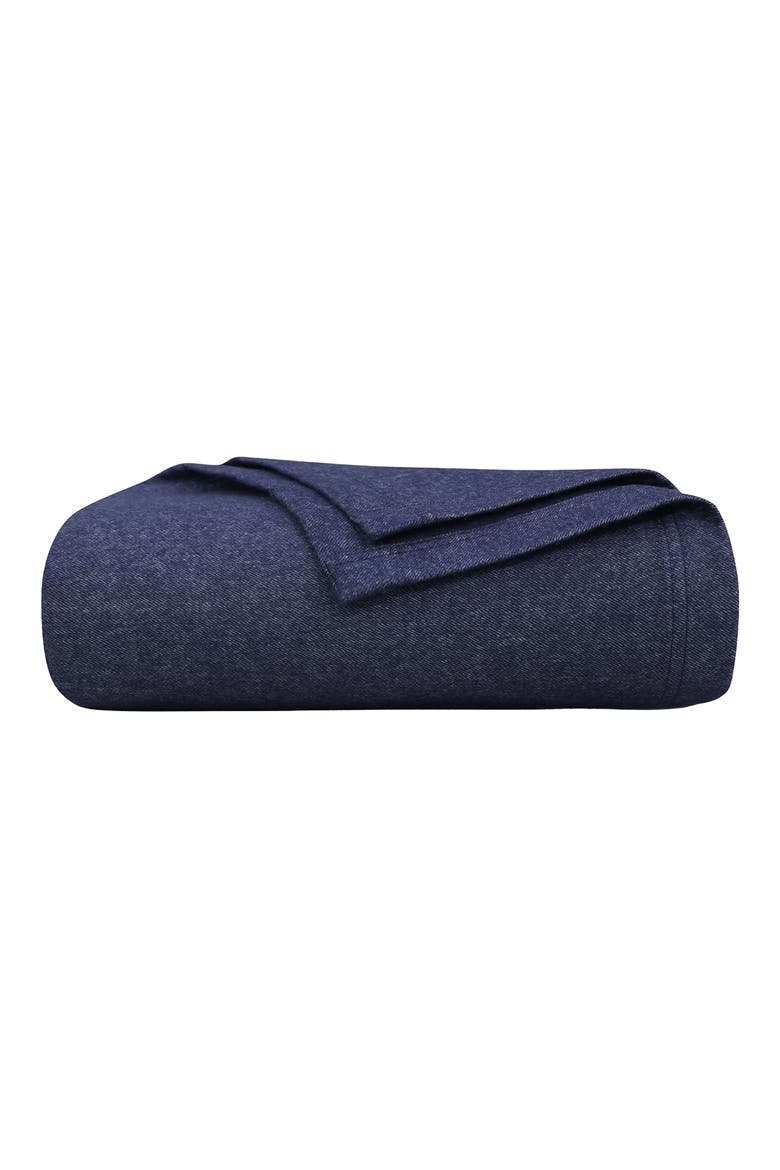 Cotton Throw Blanket, Main, color, HEATHER BLUE