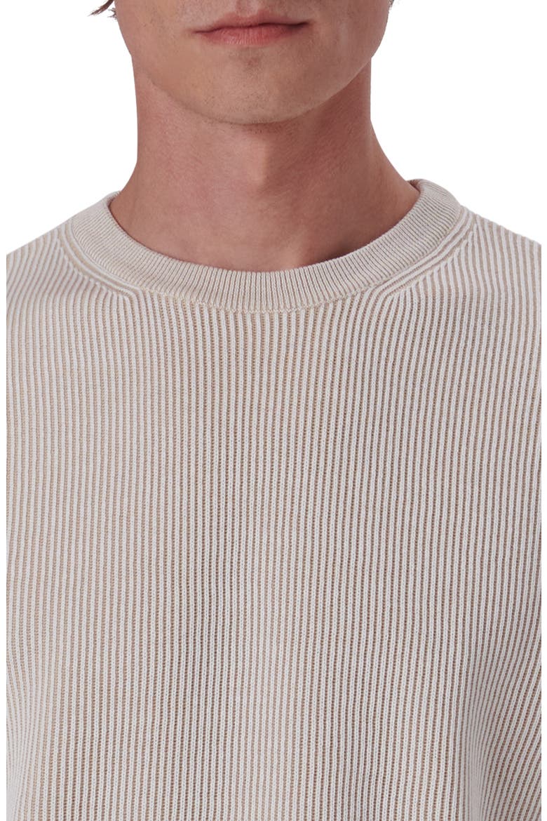 Cotton Rib Sweater, Alternate, color, CHALK