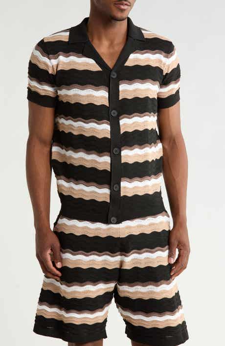 T.R. PREMIUM Textured Stripe Sweater Polo