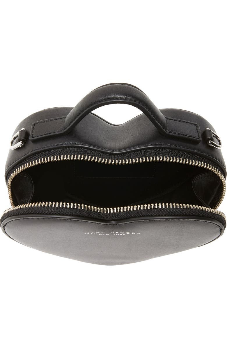 Marc Jacobs Heart Leather Crossbody Bag, Alternate, color,