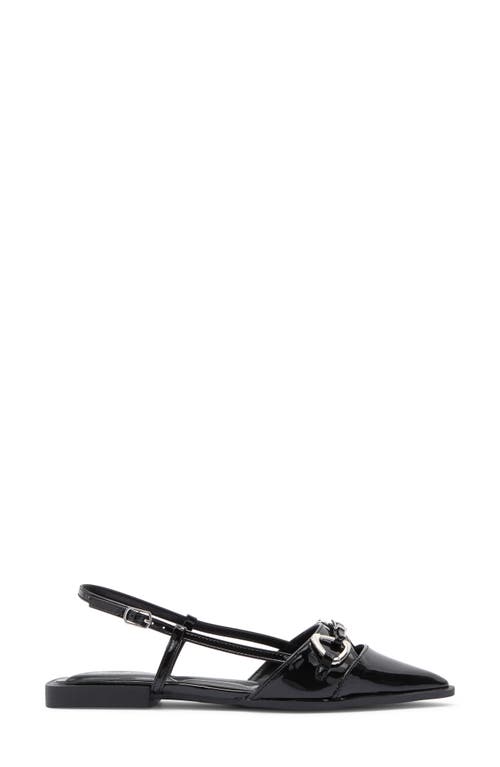 Wild Diva Lounge Astor Slingback Flat In Black