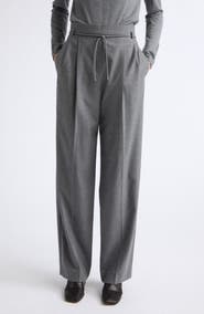 Max Mara Pleated Straight Leg Pants