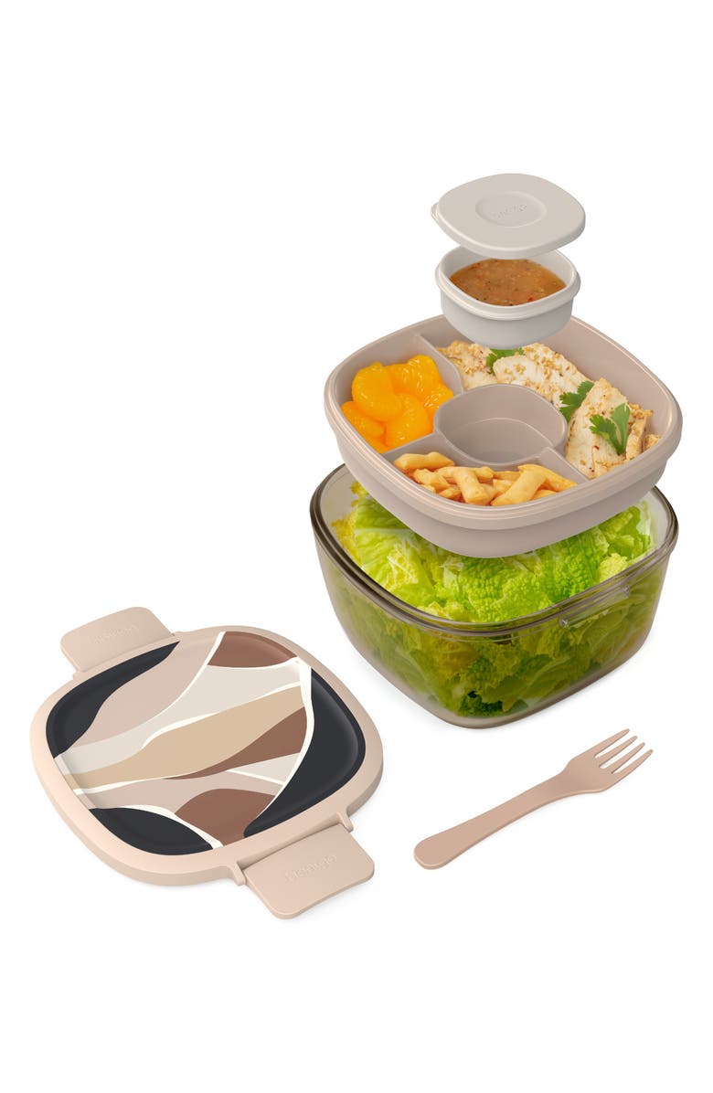BENTGO All-in-One Glass Salad Container, Main, color, Tan