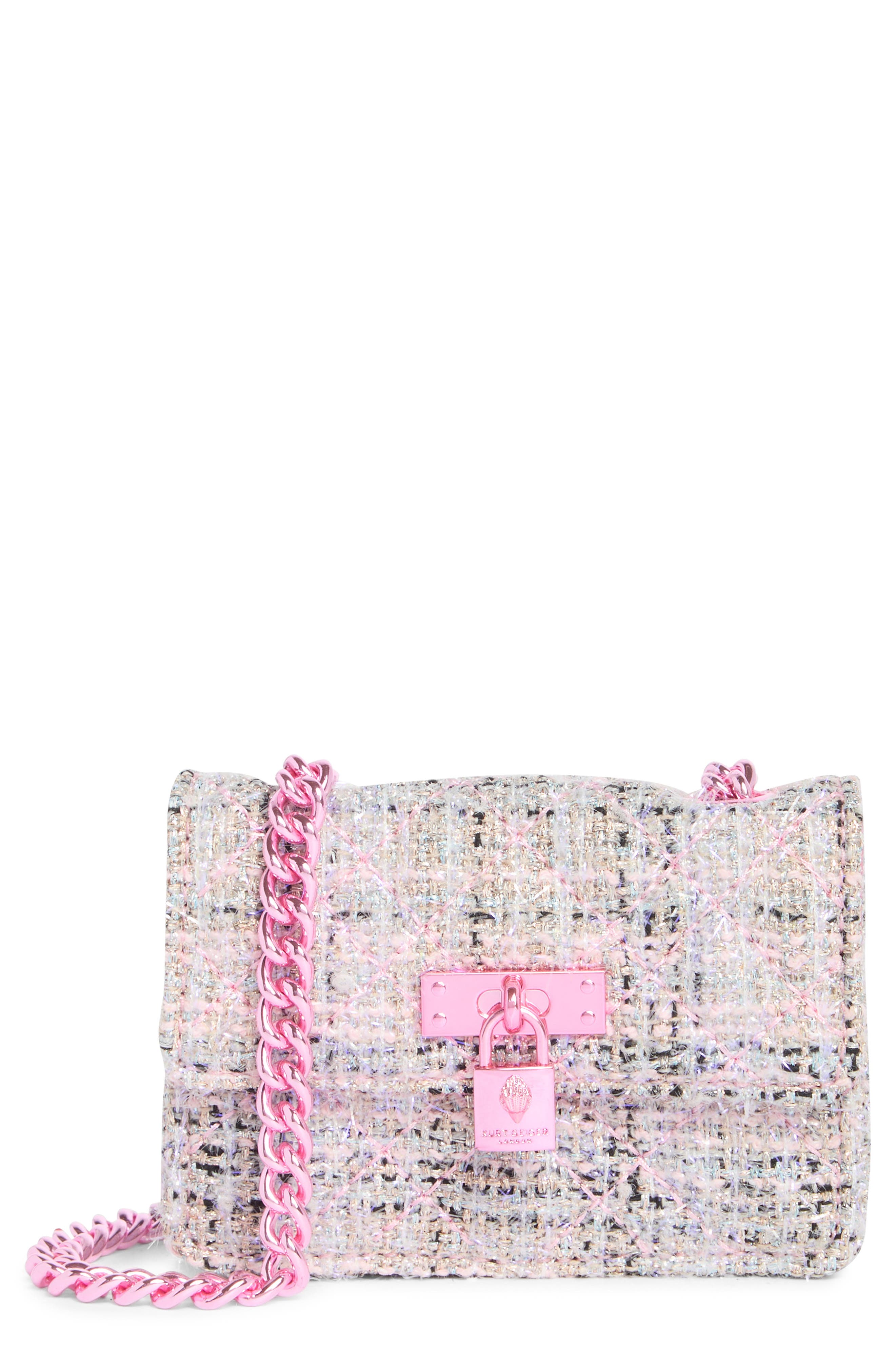 KURT GEIGER KURT GEIGER LONDON MICRO BRIXTON TWEED CROSSBODY BAG