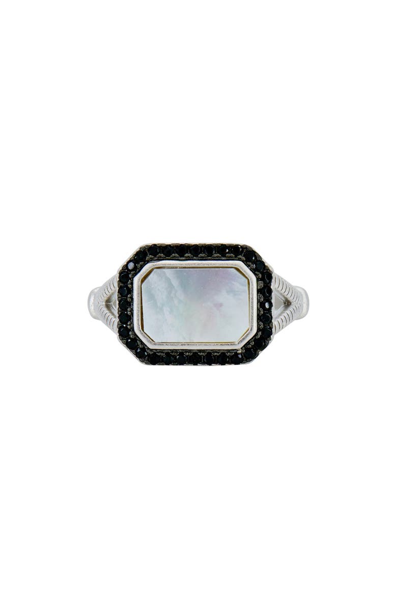 FREIDA ROTHMAN Cobblestone Mother-of-Pearl Cocktail Ring, Main, color, 