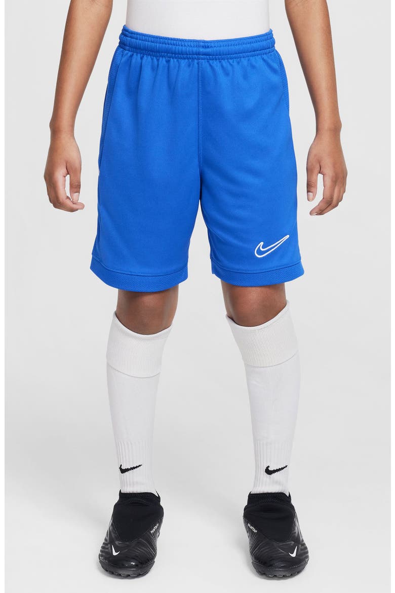 Kids' Academy Dri-FIT Soccer Shorts, Main, color, GAME ROYAL/ GAME ROYAL/ WHITE