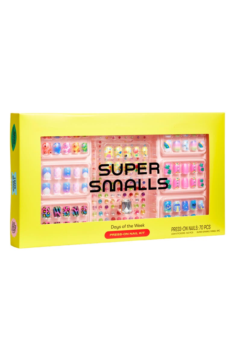 Super Smalls Kids' Days Of The Week Press-On Nail Kit, Alternate, color, Multi