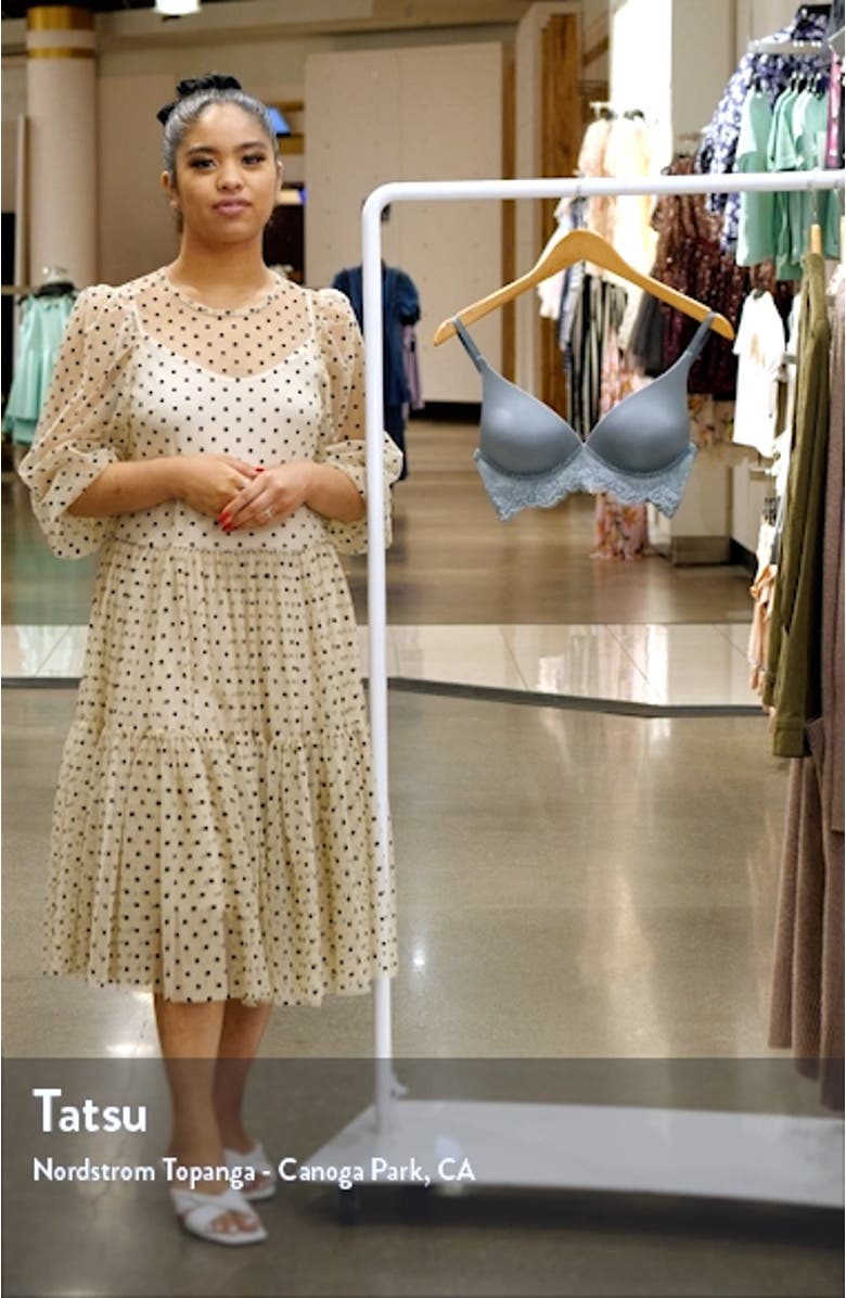 Chloe Lace Trim Wireless Bra, sales video thumbnail