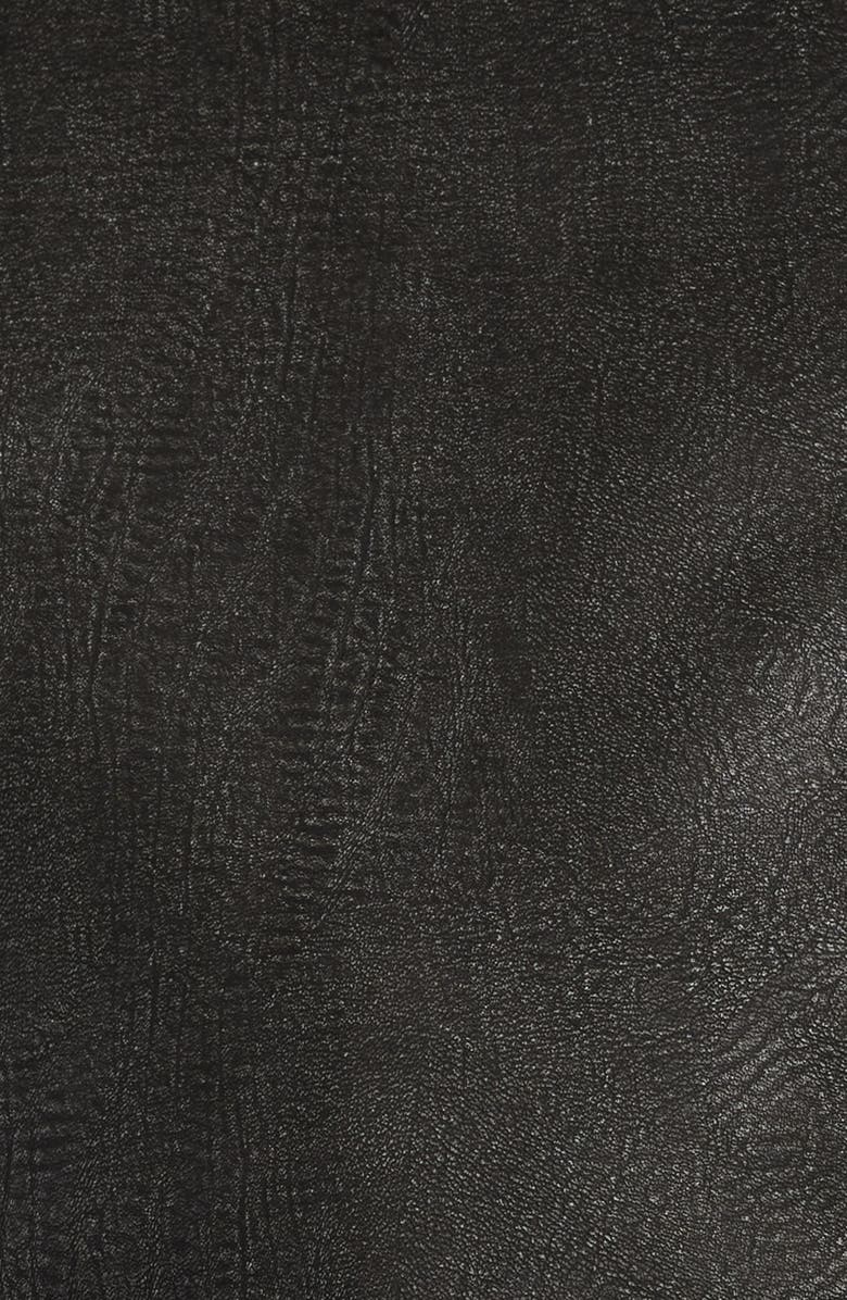 BP. Distressed Faux Leather Jacket, Alternate, color, Black