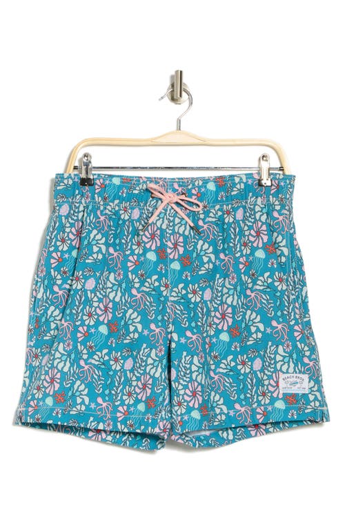 BEACH BROS BEACH BROS FLORAL OCTOPUS SWIM TRUNKS