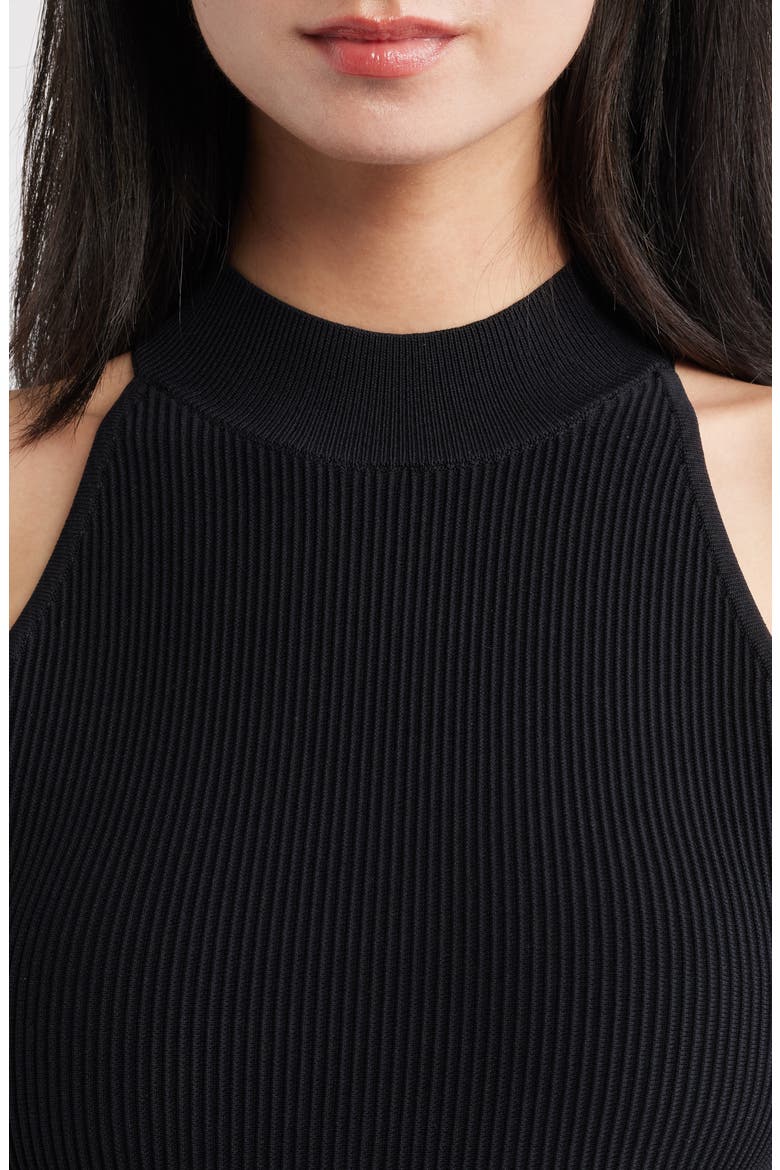 Mock Neck Instasculpt™ Rib Top, Alternate, color, BLACK