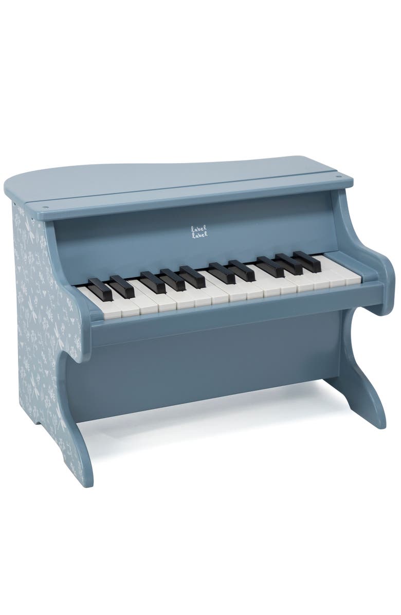Label Label Wooden Piano Blue Musical Instrument Toy, Dragonfly & Nature, 3+, Alternate, color, Multicolored