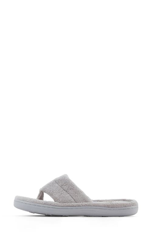 Floopi French Terry Flip Flop In Gray