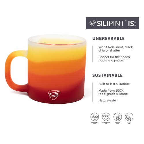 Silipint 2 Pack 16oz Silicone Coffee Mug, Marigold