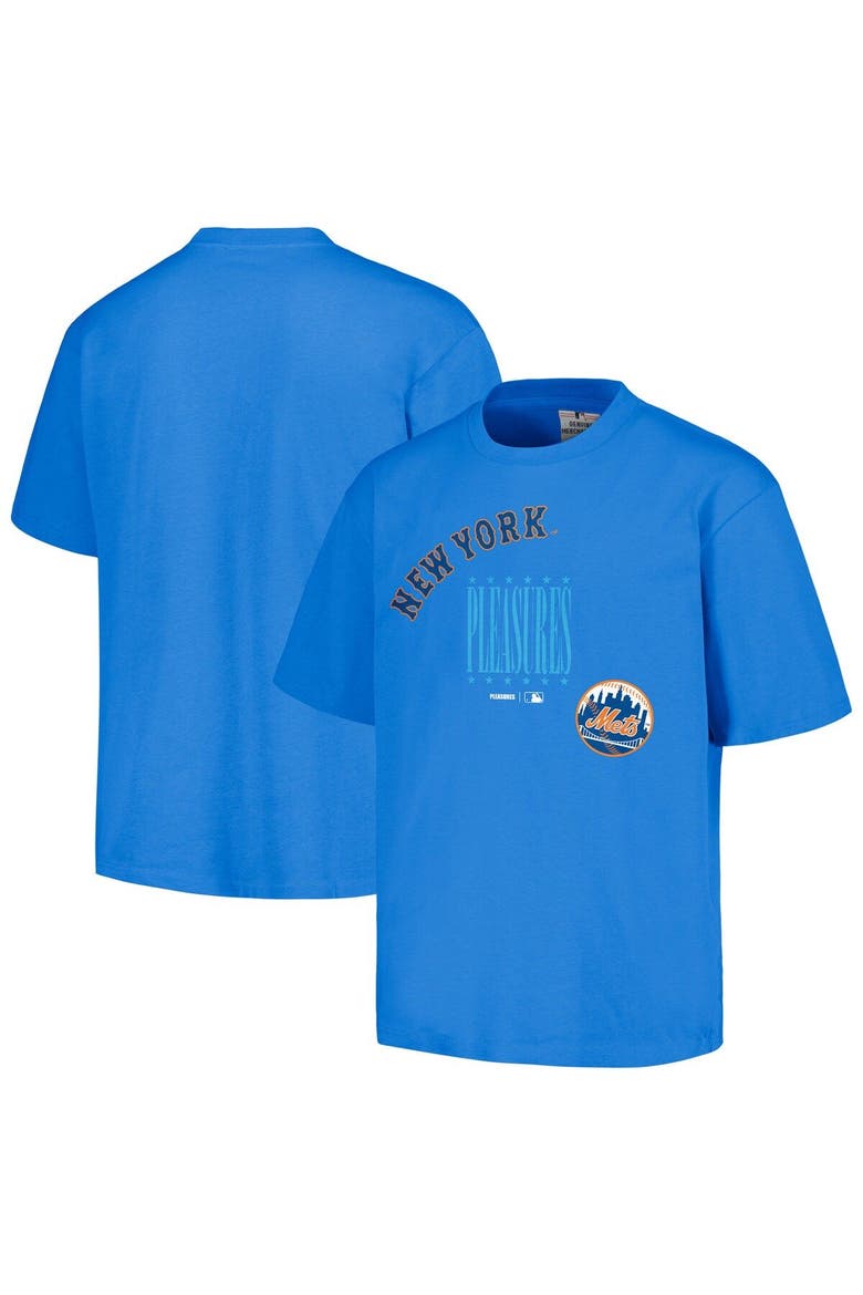 Men's PLEASURES  Royal New York Mets Repurpose T-Shirt, Main, color, Royal