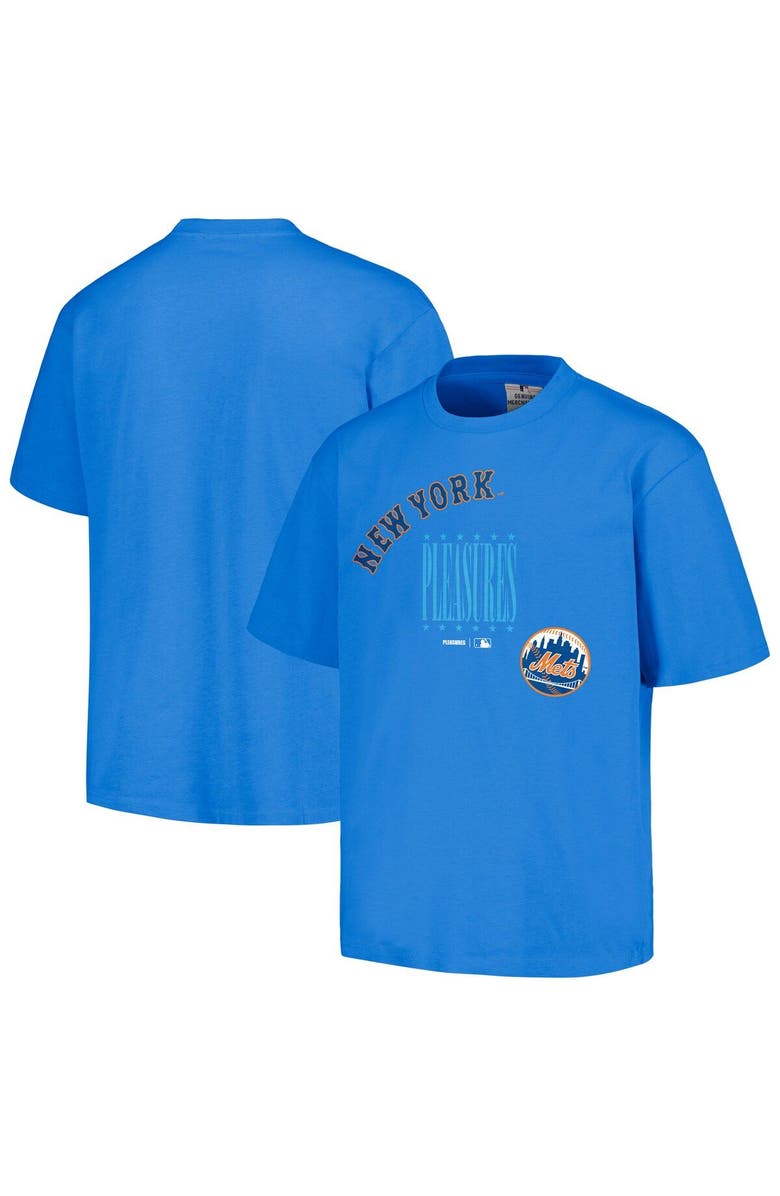 PLEASURES Men's PLEASURES Royal New York Mets Repurpose T-Shirt, Main, color, Royal