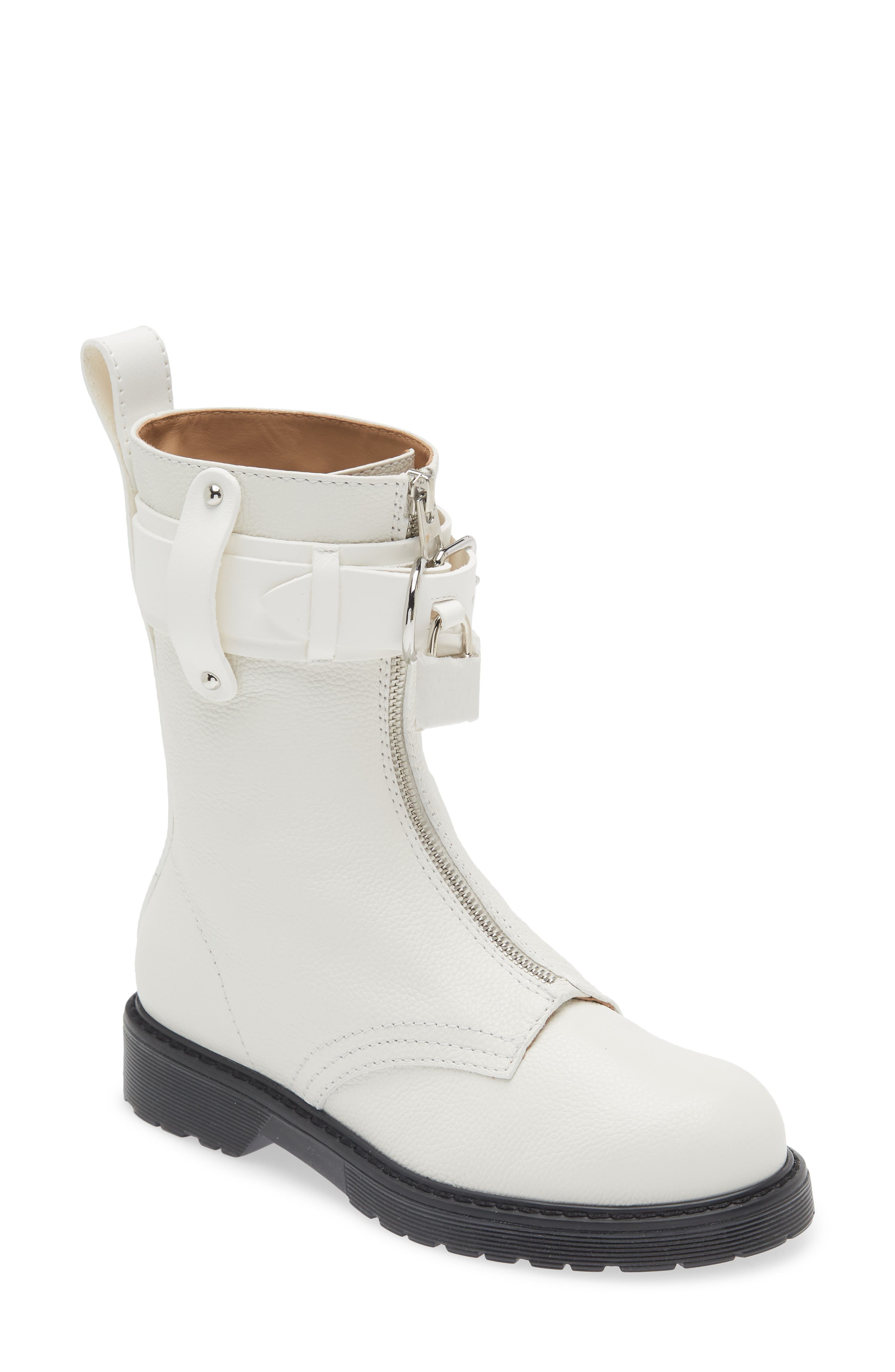 JW Anderson Lock Detail Combat Boot, Main, color, 