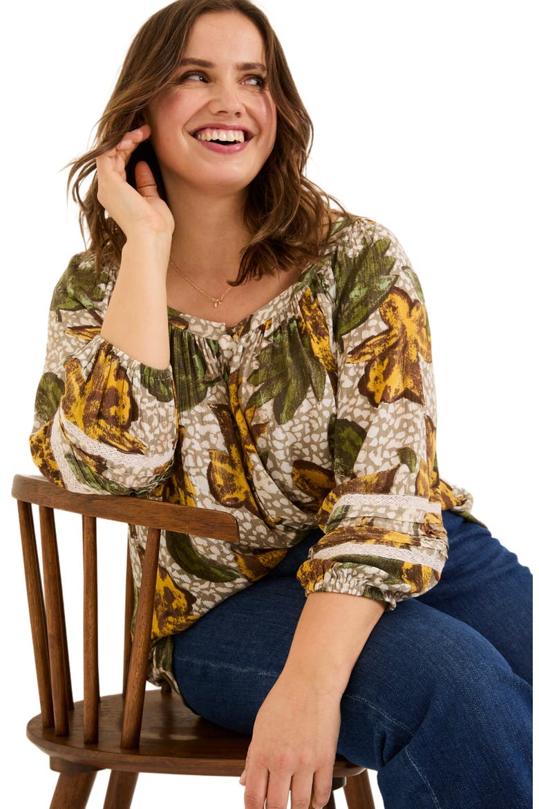 Plus Size Caitlin Tunic, Alternate, color, Natural