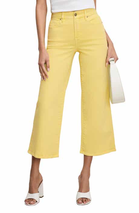 Good American Good Waist Crop Palazzo Jeans