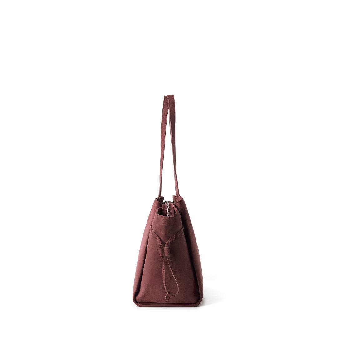 Clothilde - Vegan Suede Tote Bag, Alternate, color, Cassis