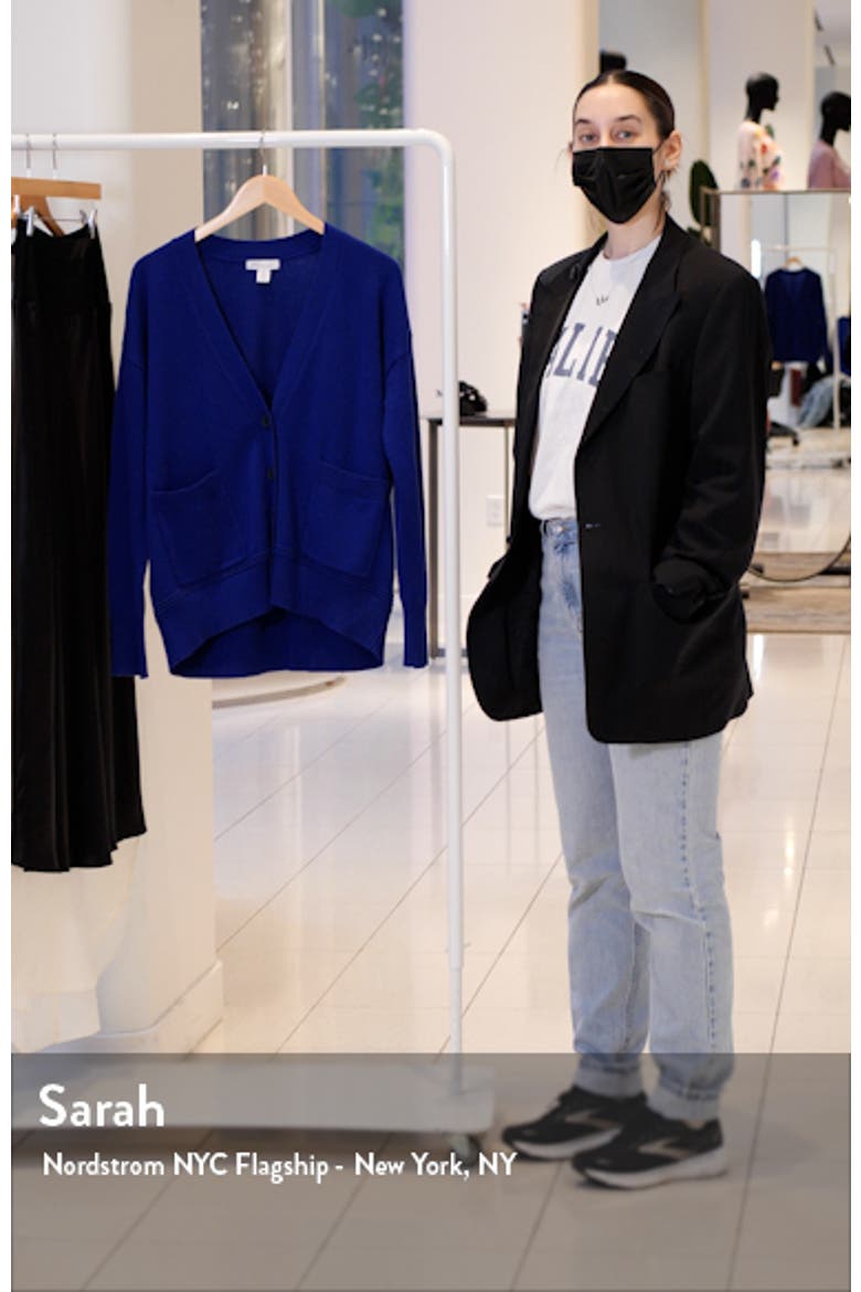 V-Neck Cashmere & Cotton Cardigan video