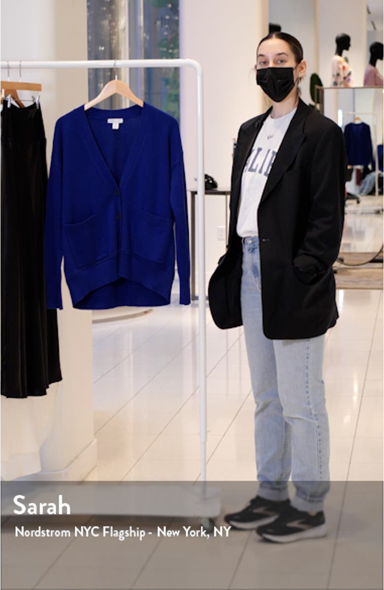 V-Neck Cashmere & Cotton Cardigan, sales video thumbnail