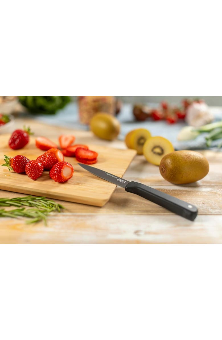 Kuhn Rikon ICED Paring Knife 3.5-Inch, Ice Hardened German Stainless Blade, Alternate, color, Black