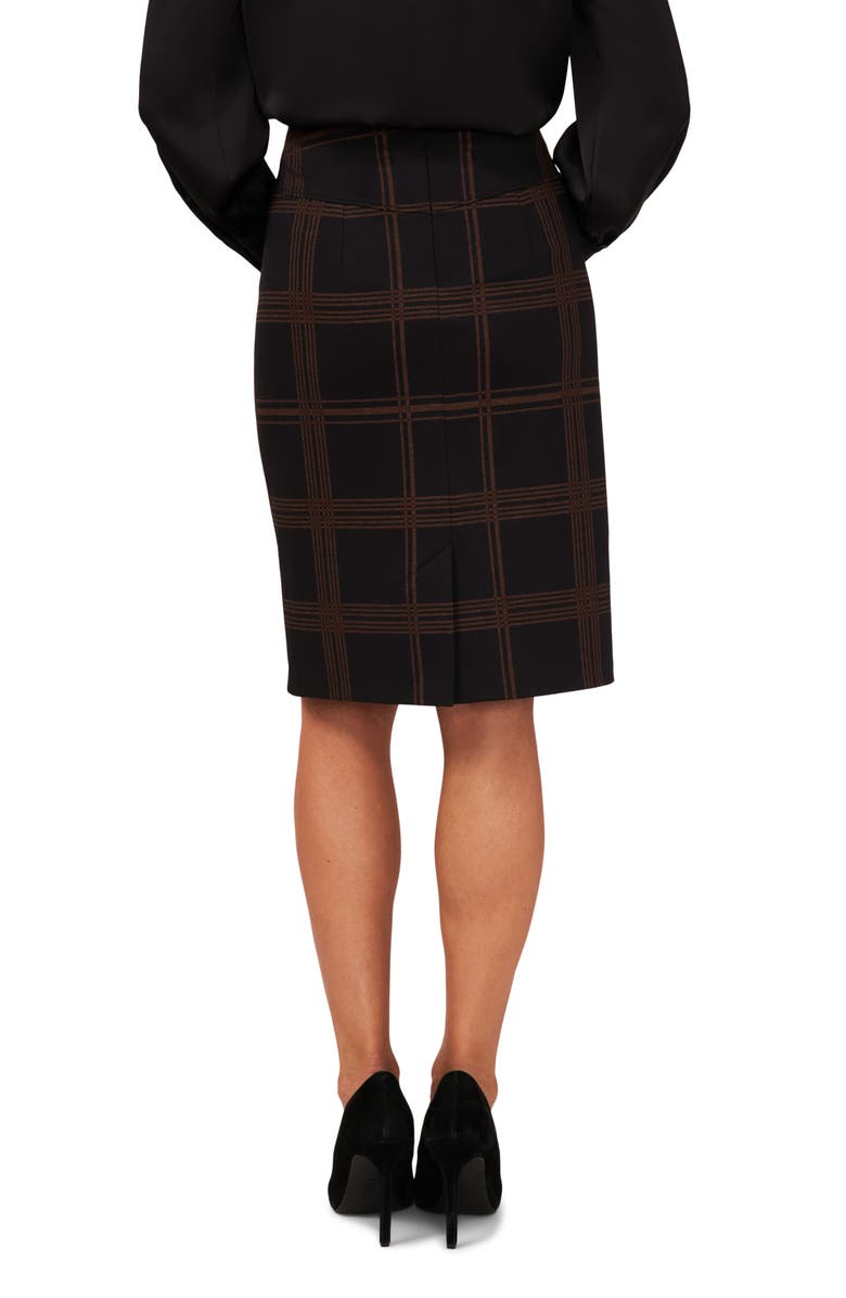 Halogen<sup>®</sup> Plaid Seamed Pencil Skirt, Alternate, color,