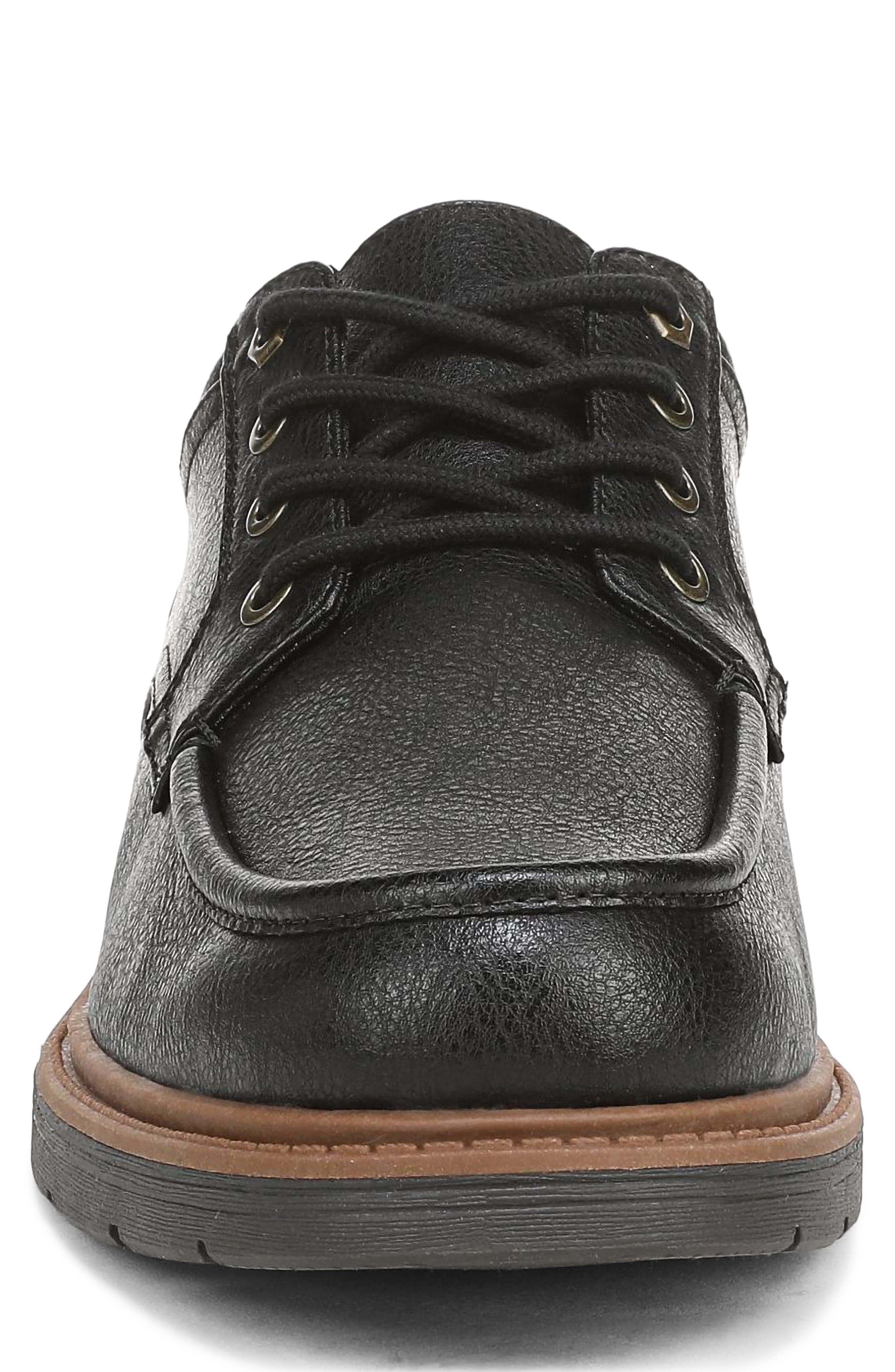 Ashton Faux Leather Oxford, Alternate, color, BLACK