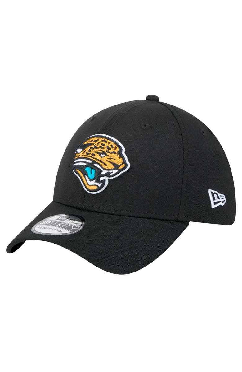 New Era Men's New Era Black Jacksonville Jaguars Throwback Main 39THIRTY Flex Hat, Alternate, color, Black
