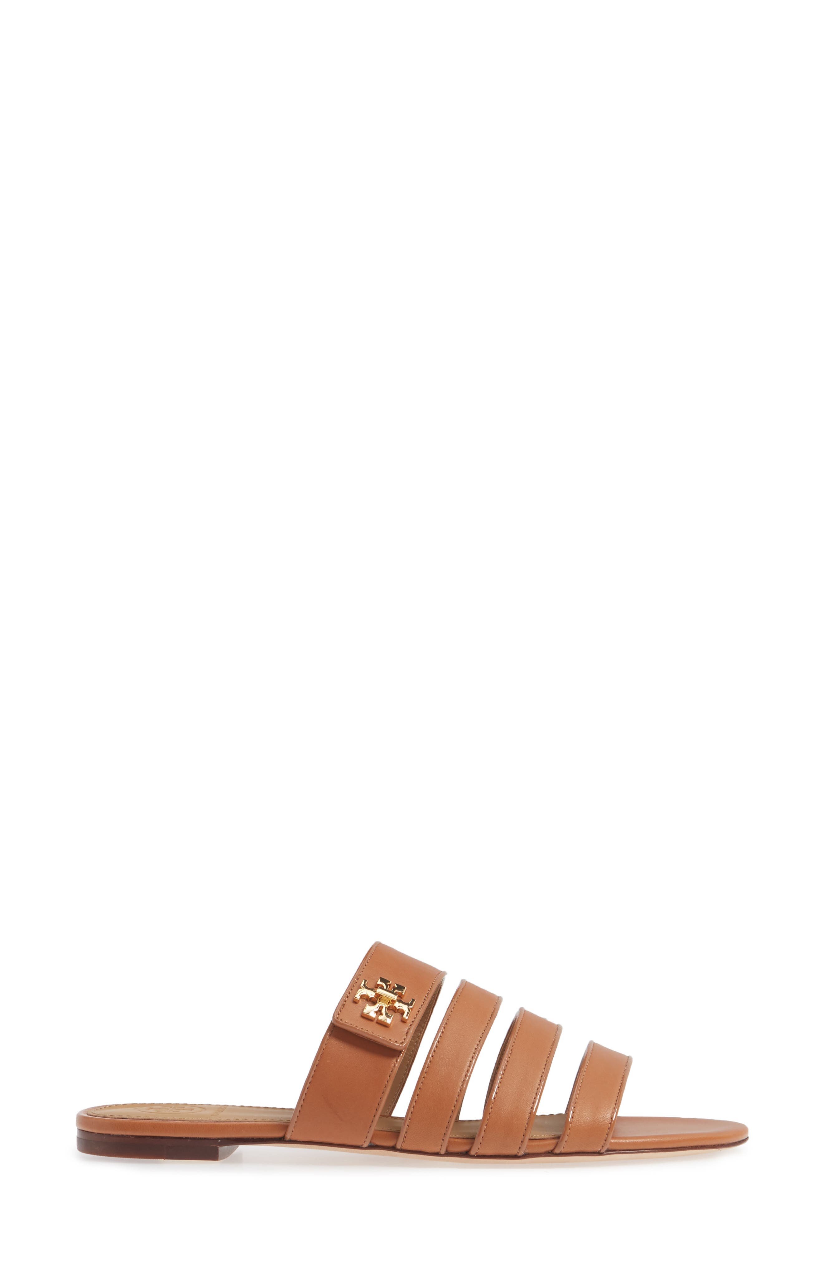 Kira Strappy Slide Sandal, Alternate, color, TAN/ TAN
