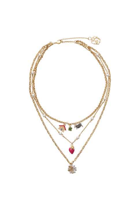 Multi-layered Charm Necklace