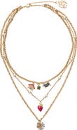 Burberry Multi-layered Charm Necklace